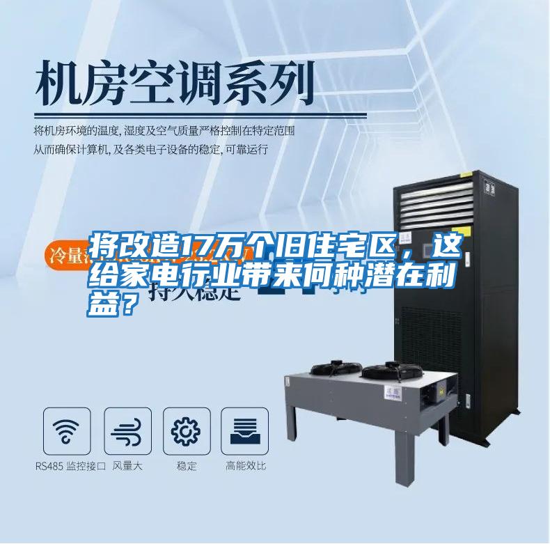 將改造17萬個舊住宅區(qū)，這給家電行業(yè)帶來何種潛在利益？