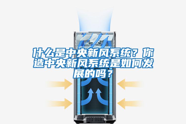什么是中央新風系統？你造中央新風系統是如何發展的嗎？