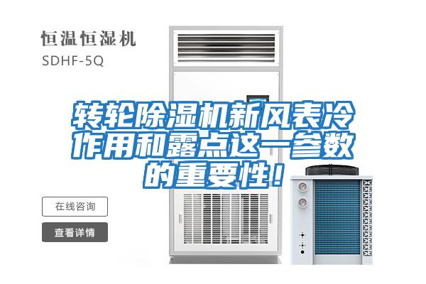 轉輪除濕機新風表冷作用和露點這一參數的重要性！