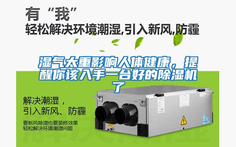 濕氣太重影響人體健康，提醒你該入手一臺好的除濕機了