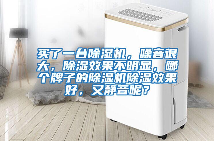 買了一臺(tái)除濕機(jī)，噪音很大，除濕效果不明顯，哪個(gè)牌子的除濕機(jī)除濕效果好，又靜音呢？
