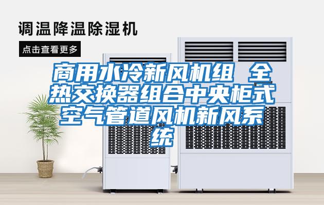 商用水冷新風機組 全熱交換器組合中央柜式空氣管道風機新風系統