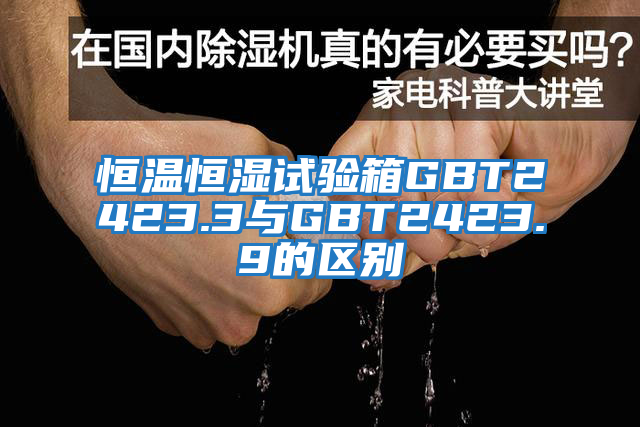 恒溫恒濕試驗箱GBT2423.3與GBT2423.9的區別