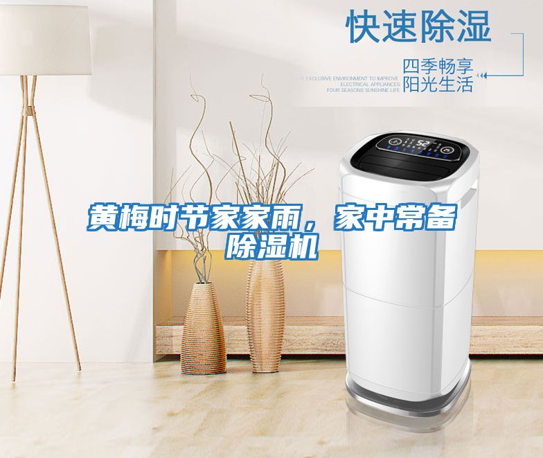 黃梅時節家家雨，家中常備除濕機