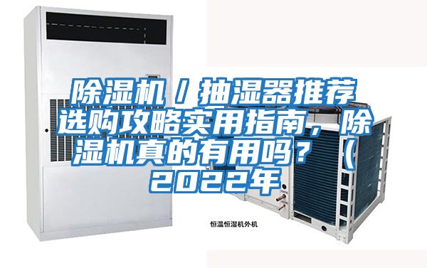 除濕機／抽濕器推薦選購攻略實用指南，除濕機真的有用嗎？（2022年