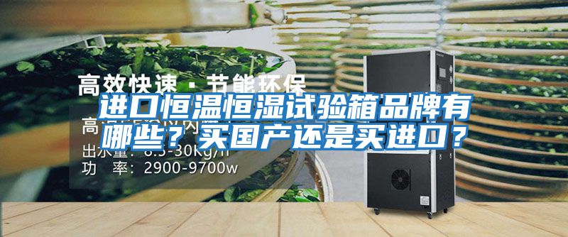 進口恒溫恒濕試驗箱品牌有哪些？買國產還是買進口？